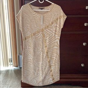 Adrienne Vittadini short sleeve zebra prin…